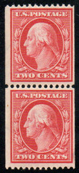 # 349 F/VF OG NH, Pair, w/PF (06/93) CERT(copy). a very rare genuine pair, never buy any 348 / 355 coils without a certificate, highly faked, Nice Price!