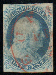 #   8A VF, top ornaments are missing, orange cancel, nice color!