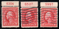 # 406 VF/XF, wavy cancel, terrific color, you are getting all three, CHOICE!