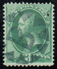 # 147 F-VF, "B in circle of triangles" cancel, very nice!