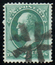 # 147 VF, "crossroads" cancel, spectacular color!