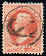# 183 VF, "U.S. in circle" cancel, eye popping color!