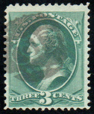 # 184 F-VF, "masonic eye" cancel, lovely color!