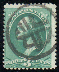 # 207 Fine+, fancy "triangles within circle" cancel, robust color!
