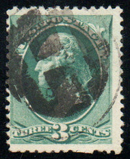 # 207 F-VF, "negative H in circle" cancel, fresh color!
