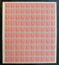 # 590 9c Salmon, F/VF OG NH, full sheet of 100, fresh color, Nice!