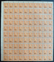 # 664 6c Kansas, Sheet of 100,  Super fresh color, Fine to Fine+, great price!