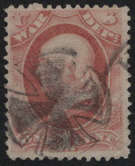 #O 83 F/VF, fancy Maltese cross, SUPER STRIKE!