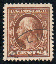 # 377 XF-SUPERB JUMBO, town cancel, bold color, monster margins, GEM!