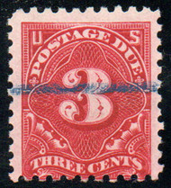 #J 54 Fine, blue "line" cancel, vibrant color!