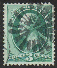 # 147 VF, circle of V's, cancel, terrific color!