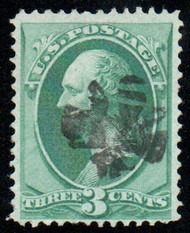 # 147 F-VF, fancy "Bee" cancel, terrific color!