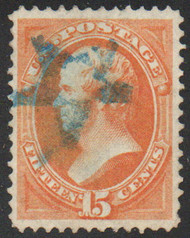 # 152 XF, negative circle in "star" cancel, eye popping color, SELECT!