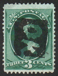 # 158 VF, "OK in square" cancel, spectacular color!