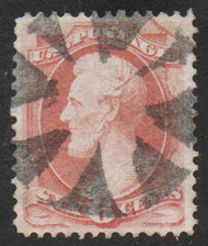 # 159 XF, peek-a-boo "circle of triangles" cancel, nice margins, SELECT!