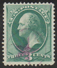 # 184 VF, faint purple "star in circle" cancel, terrific color!