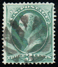 # 184 F-VF, fancy "leaf" cancel, very nice!