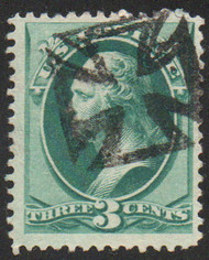 # 184 VF, bold "Maltese cross" cancel, spectacular color!