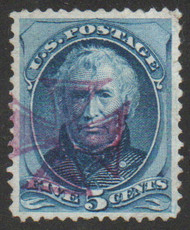 # 185 SUPERB, purple "Maltese cross" cancel, beautifully centered, GEM!