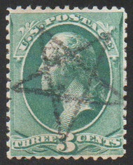 # 207 VF, sock on the nose "star" cancel, vivid color!