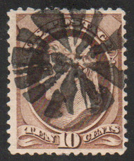 # 209 F-VF, bold cancel, fresh color!