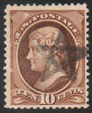 # 209 VF, fancy "star" cancel, bold color!