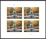 #5348 VF/XF OG NH, $25.50 Bethesda Fountain Full Sheet, bold colors, CHOICE!