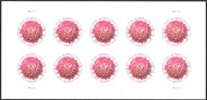 #5460 VF/XF OG NH, Forever Chrysanthemum Global Full Sheet, lovely color, SUPER!