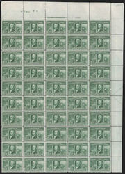 # 323 1c Louisiana Purchase, F/VF to VF OG NH, Full sheet of 50, terrific color
