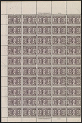 # 325 3c Louisiana Purchase, F/VF to VF OG NH, Full sheet of 50, huge top, Select!