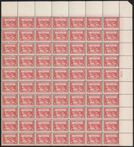 # 398 1c Pan-Pacific, Fine to Fine+ OG NH, Full sheet of 70, fresh color