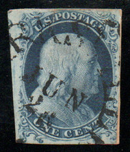 #   6 VF, w/PF (09/25) CERT, a well centered stamp, fresh color and nice town cancel, sealed tear at top, a very nice appearing copy, Tough to Find!