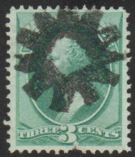 # 147 F/VF, sunburst cancel, great color!