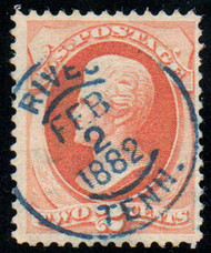 # 178 F/VF, "Blue Town" cancel, bright color!