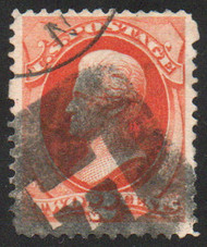 # 183 F/VF, negative "F" cancel, eye popping color!