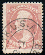 # 208 F/VF, town cancel, nice color!