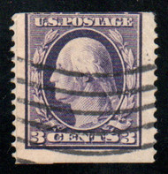 # 389 Fine, w/PF (08/99) CERT, a rare used single, paste-up, three large margins, faint creases which is common for this issue, Eye popping color!