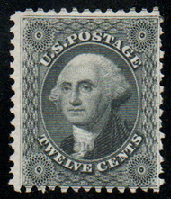 #  44 F/VF,NGAI, w/PSE (01/26) CERT, fresh jet black color, reperfed at left, very nice stamp