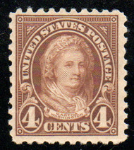 # 585 VF/XF OG NH, gum skips, lovely color!