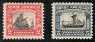 # 620 - 621 F/VF OG NH, nice colors!