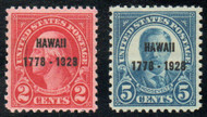 # 647 - 648 VF+ OG NH, glazed, rich color!