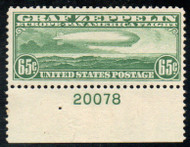 #C 13 F/VF OG NH, plate number single, robust color!