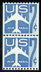 #C 52 VF OG NH, Line pair, lovely color!