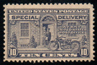 #E12 F/VF OG NH, crease, outstanding color!