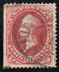 # 166 F/VF, town cancel, gorgeous color!