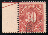 #J 43 Fine+, town cancel, vivid color!