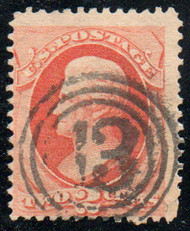 # 183 Fine+, '13' in circles cancel, lovely color!