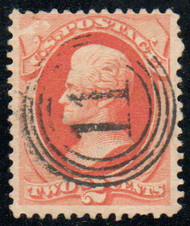 # 183 Fine+, S-O-N '11' in circle cancel, vivid color!
