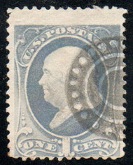 # 206 Fine+, wheel of fortune cancel, nice color!
