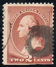 # 210 Fine+, circle cancel, amazing color!